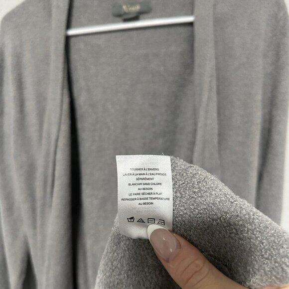 Natural Reflections Womens Small Cardigan Sweater Gray Long Sleeve Open Front - Picture 7 of 7